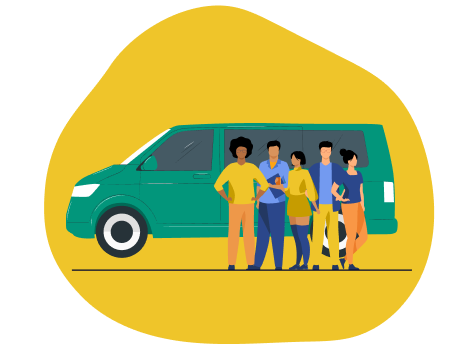 Group transfers by bus and minibus